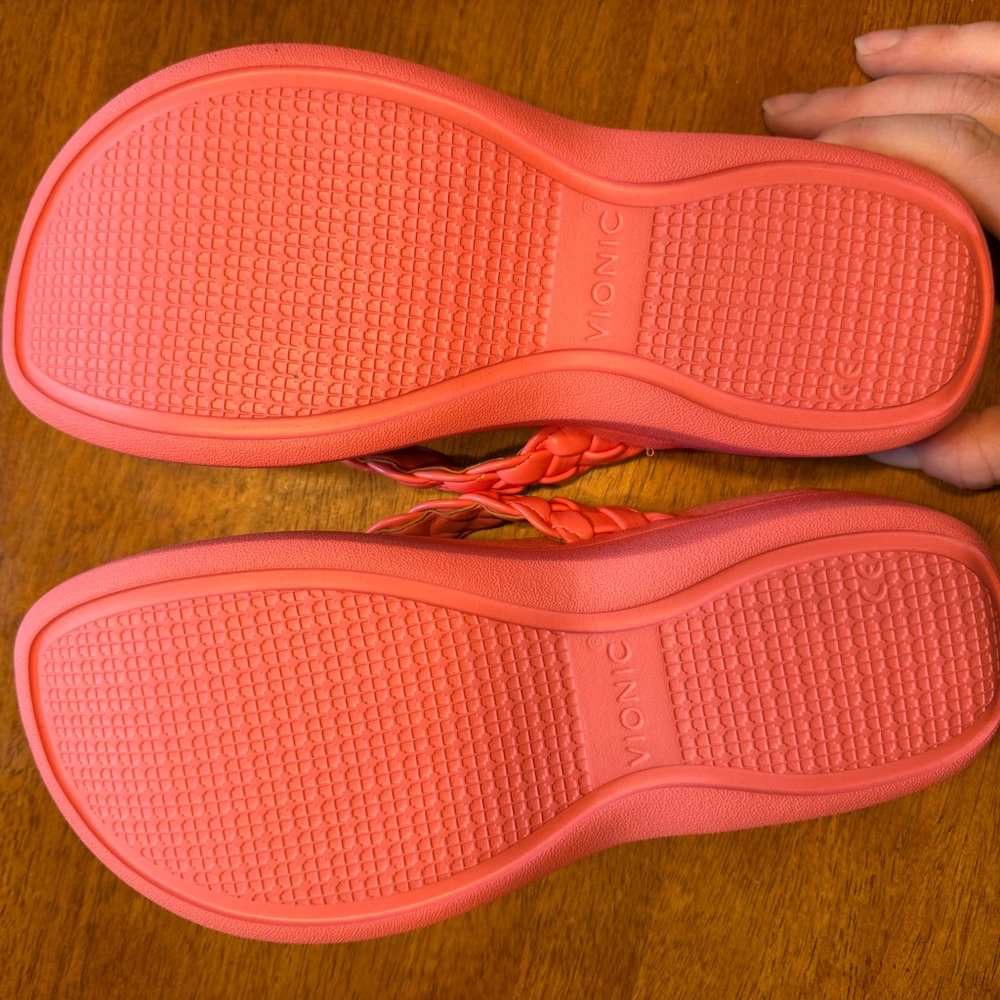 Vionic Coral Braided Flip-Flops - Picture 2 of 3